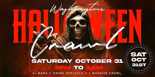 Washington, DC Halloween Bar Crawl \u2014 Halloween Saturday on Sat, Oct 31st