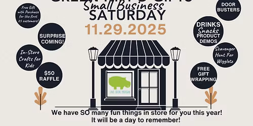 Small Business Saturday at Green Hippo Gifts