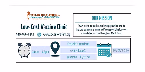 TCAP Low Cost Vaccination Clinic