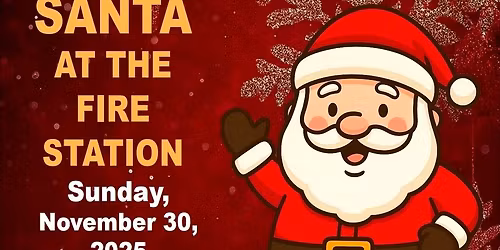 Santa at the fire station