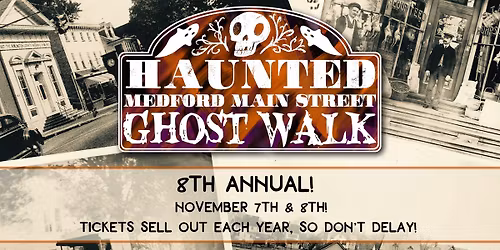 Haunted Ghost Walk on Main Street in Medford