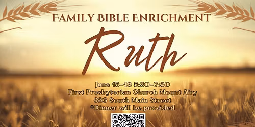 Evening, Family Bible Study week in June!