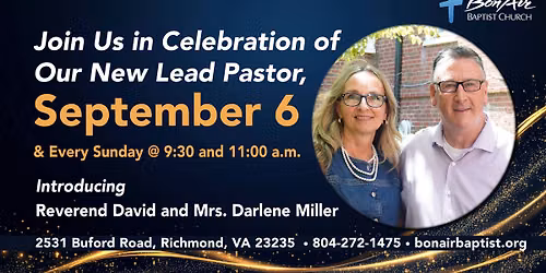 Bon Air Baptist Church Welcomes New Lead Pastor, Rev. David Miller