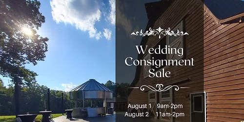 Wedding Consignment Sale 
