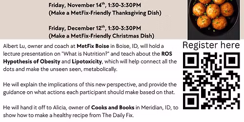 Nutrition Lecture and Cooking Class