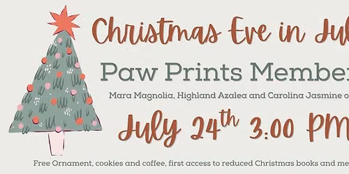 Exclusive Paw Prints Only Christmas Eve in July Party