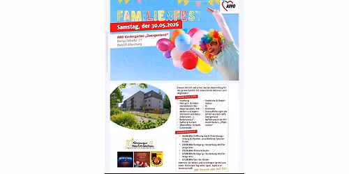 Familienfest im AWO Kindergarten \u201eZwergenland\u201c