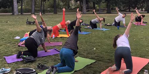 Outdoor Yoga in Calgary at Prince's Island Park