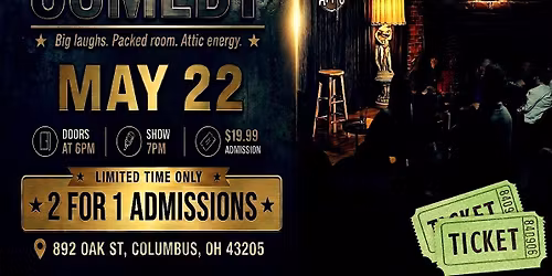 Big Black Comedy Show at The Attic Comedy Club, Columbus, Ohio