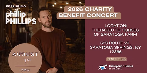 2026 Charity Benefit Concert Featuring Phillip Phillips