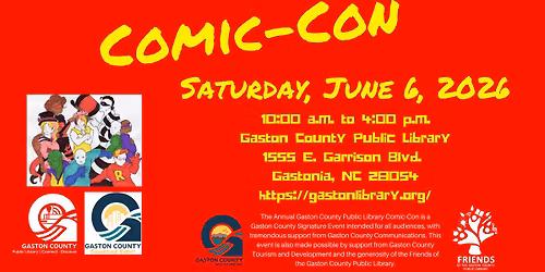 9th Annual Gaston County Public Library Comic-Con