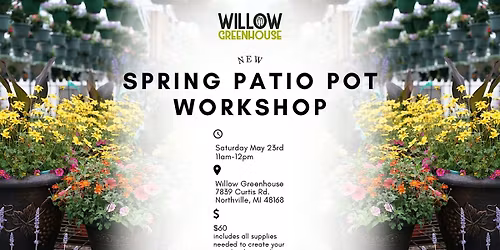 DIY Spring Patio Pot Workshop