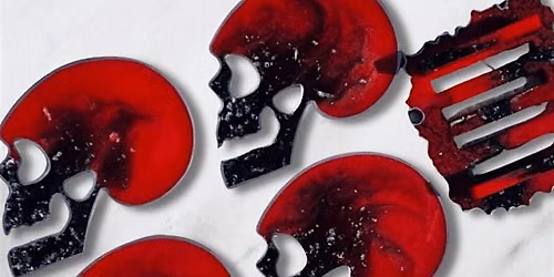 Skull Resin Poured Coasters