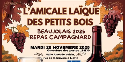 soir\u00e9e beaujolais de l'amicale la\u00efque d\u00e8s petits bois
