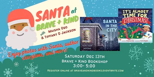 SANTA at B+K: Story time, Santa photos, Crafts and More