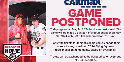 Richmond Flying Squirrels vs. Reading Fightin Phils