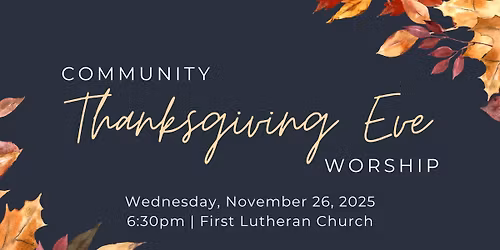 Community Thanksgiving Eve Worship