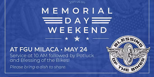 Memorial Day Weekend Bike Blessing and Potluck
