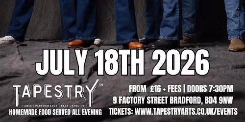 Tapestry Arts, Bradford - Quo Connection Featuring JEFF RICH!