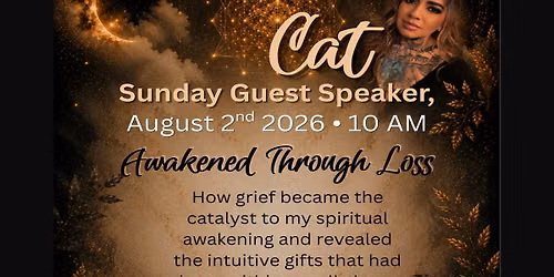Sunday Speaker Caitlin (Cat) Castillo