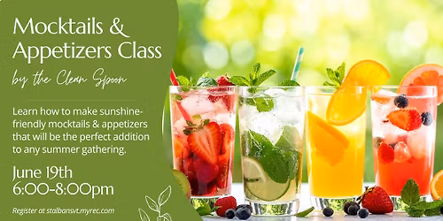 Mocktails & Appetizers Class!