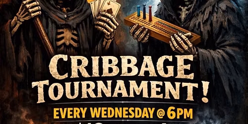 Cribbage tournament every Wednesday