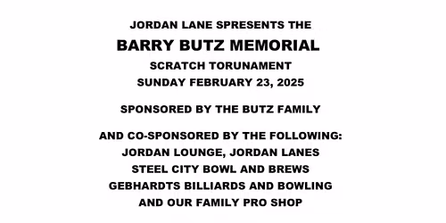 BARRY BUTZ Memorial 2026