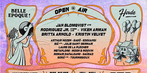 Belle Epoque! X Horde \u2014 Open Air