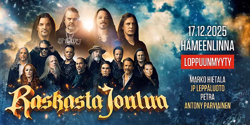  RASKASTA JOULUA 2025 KIERTUE - H\u00c4MEENLINNA VERKATEHDAS