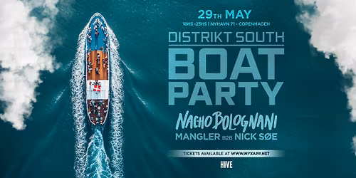 29th MAY | BOAT PARTY - NACHO BOLOGNANI
