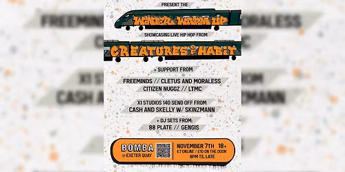 Freeminds x Fatcat Events Present The Winter Warm Up | Hip-Hop Bomba Exeter 07.11.25