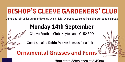Bishops Cleeve Gardeners' Club Event Night