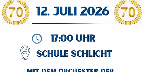12. Juli So Serenade 70 Jahre WVK, 17 Uhr