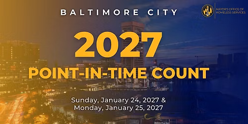 2027 Baltimore City Point-In-Time (PIT) Count