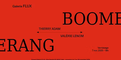 Vernissage Expo BOOMERANG -  Val\u00e9rie Lenom\/Thierry Adam 