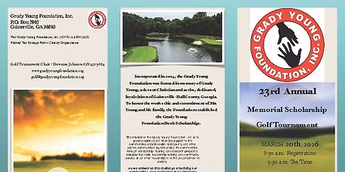 23rd Annual GYF Memorial Scholarship Golf Tournament