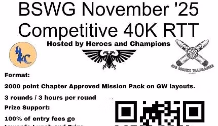 November\u201825 Big Smoke Wargames 40k RTT