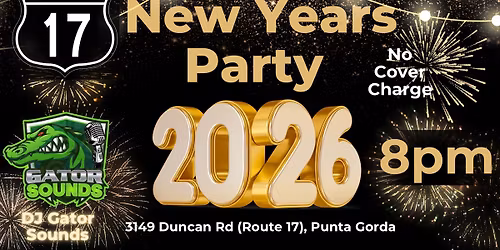 New Years Eve at Bar 17 with DJ Gator Sounds!!! No cover