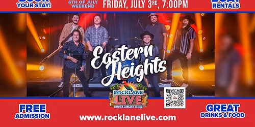 Eastern Heights returns to Rock Lane LIVE this July 4th Weekend 2026!
