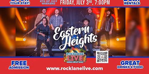 Eastern Heights returns to Rock Lane LIVE this July 4th Weekend 2026!