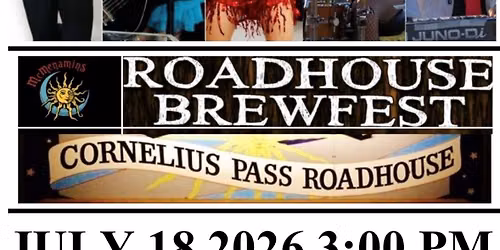 BAZ MOTO 23rd ANNUAL BREWFEST McMENAMIN'S CORNELIUS PASS ROADHOUSE JULY 18 2026 3:00 PM