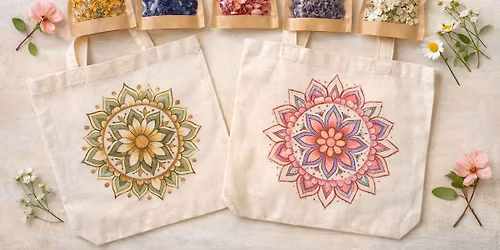 Wiosenny Rozkwit - naucz si\u0119 fermentacji kwiat\u00f3w, stw\u00f3rz mieszank\u0119 i wymaluj mandal\u0119 na torbie