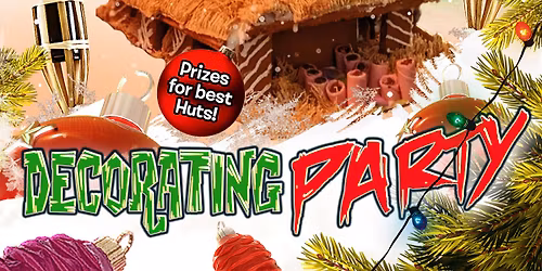 Gingerbread Tiki Hut Decorating Party