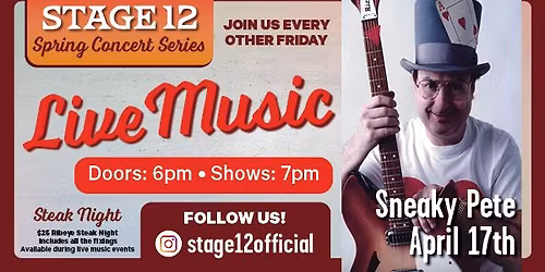 Live Music: Sneaky Pete