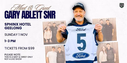 Gary Ablett Snr Meet & Greet in Geelong!