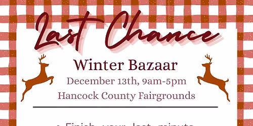 Last Chance Winter Bazaar 