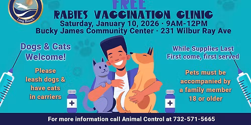 Long Branch Free Rabies Vaccination Clinic
