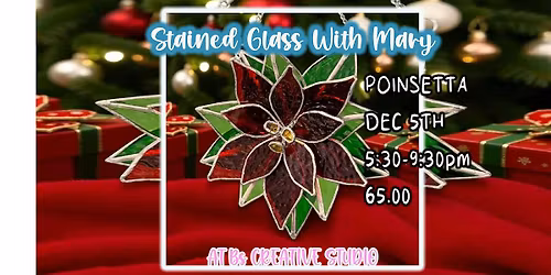Stained Glass Poinsetta