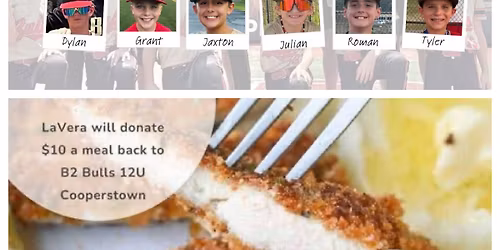 LaVera Dine to Donate to support B2 Bulls 12u Dodge