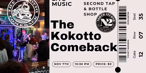 The Kokotto Comeback @ North Second Tap & Bottle